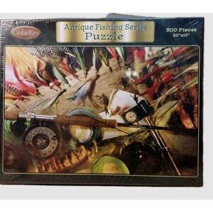 Great Birthday Father's Day Gift Antique Fishing Series 500 Piece Puzzle Sealed